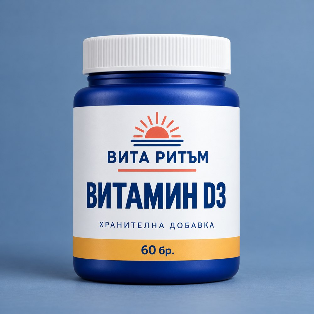 ВИТА РИТЪМ Витамин D3 — опаковка от 60 бр.